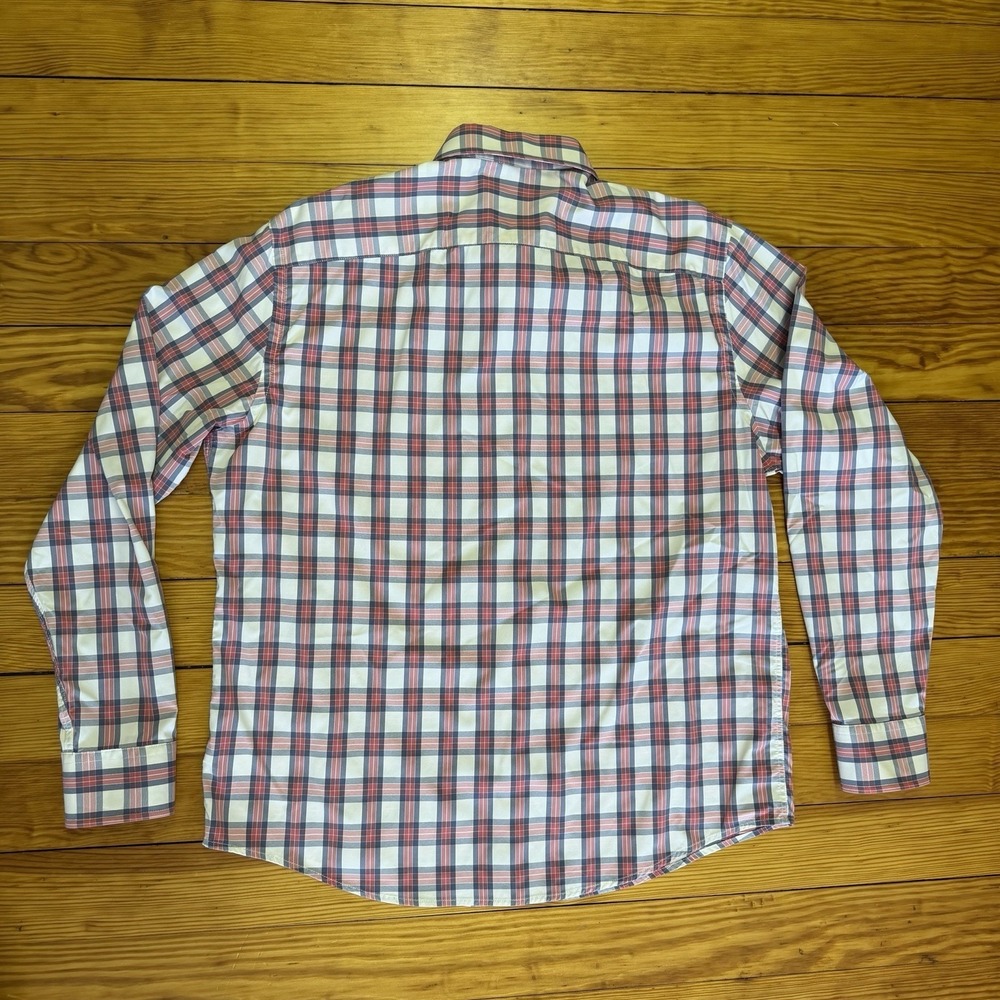 UNTUCKit Tour De Paz Plaid Shirt Long Sleeve Button Up Nylon Blend Men's XL - Picture 11 of 11